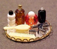 Dollhouse Miniature Hair Care Tray